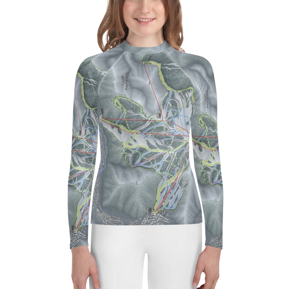 Sun Valley, Idaho Ski Trail Map Youth Layers