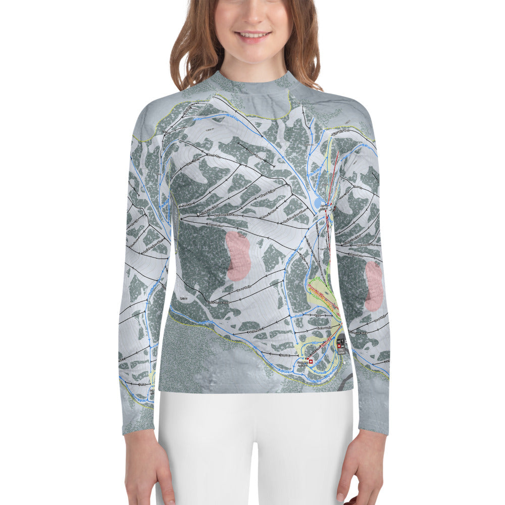 Bear Valley Mountain, California Ski Trail Map Youth Layers