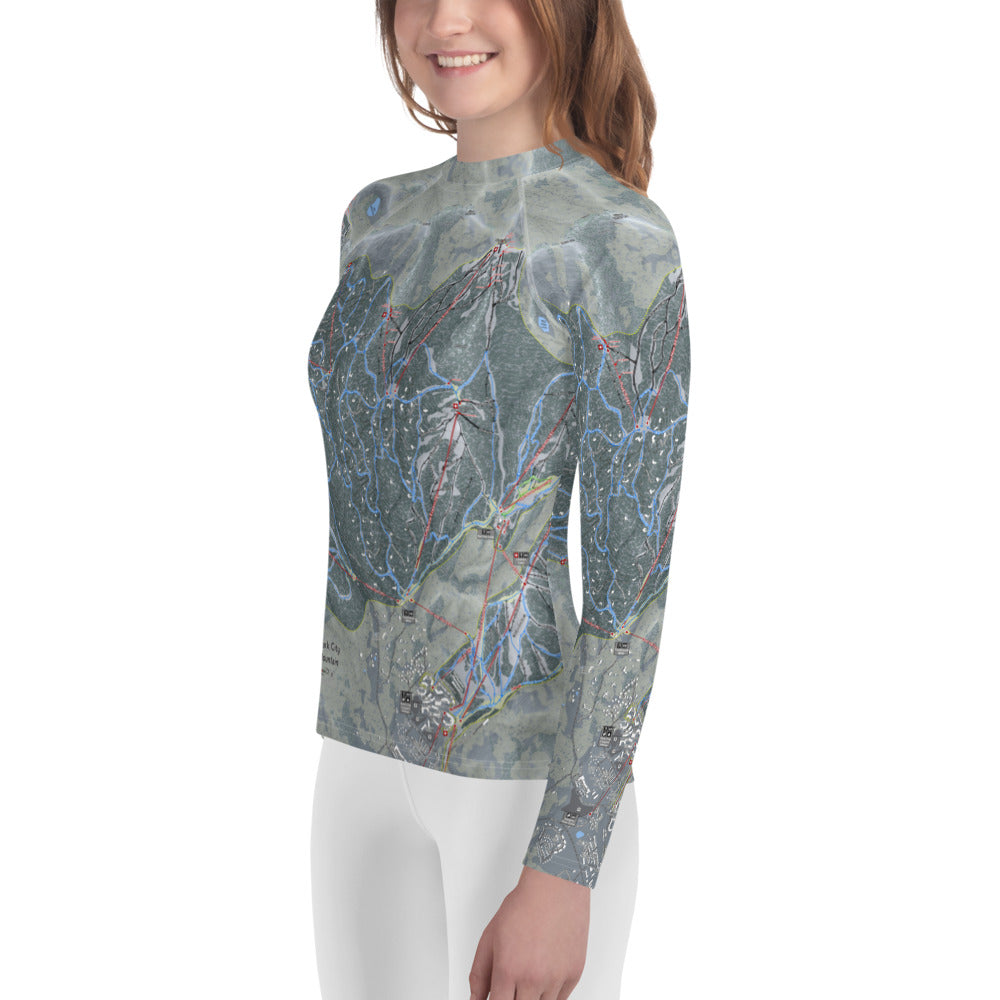 Park City, Utah Ski Trail Map Youth Base Layers - Powderaddicts