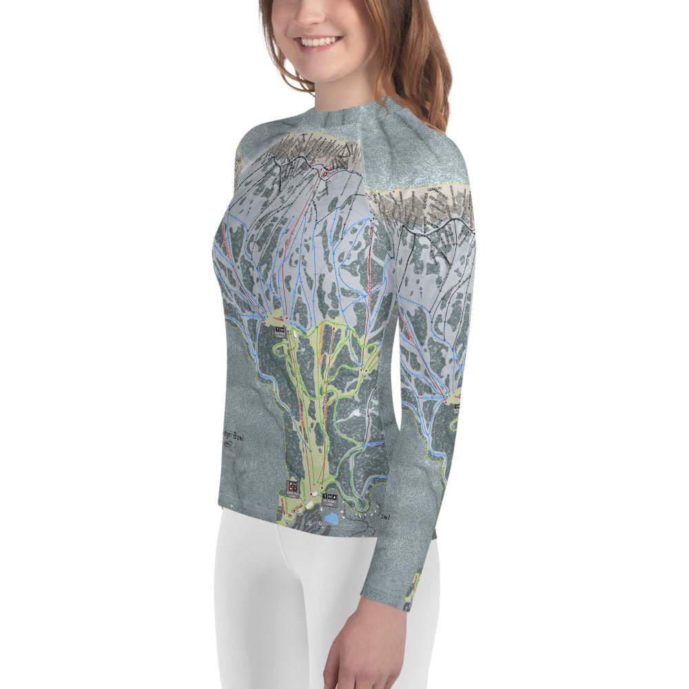 Bridger Bowl, Montana Ski Trail Map Youth Layers