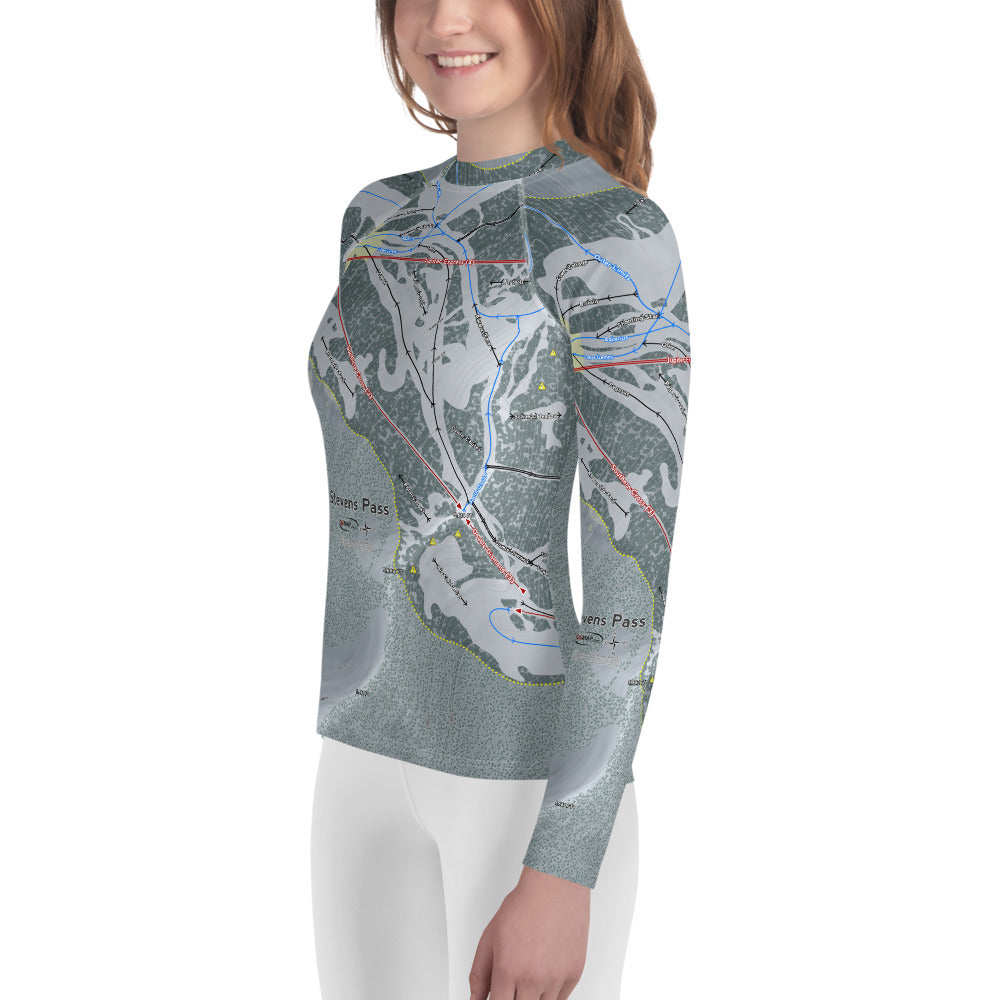 Stevens Pass, Washington Ski Trail Map Youth Layers - Powderaddicts