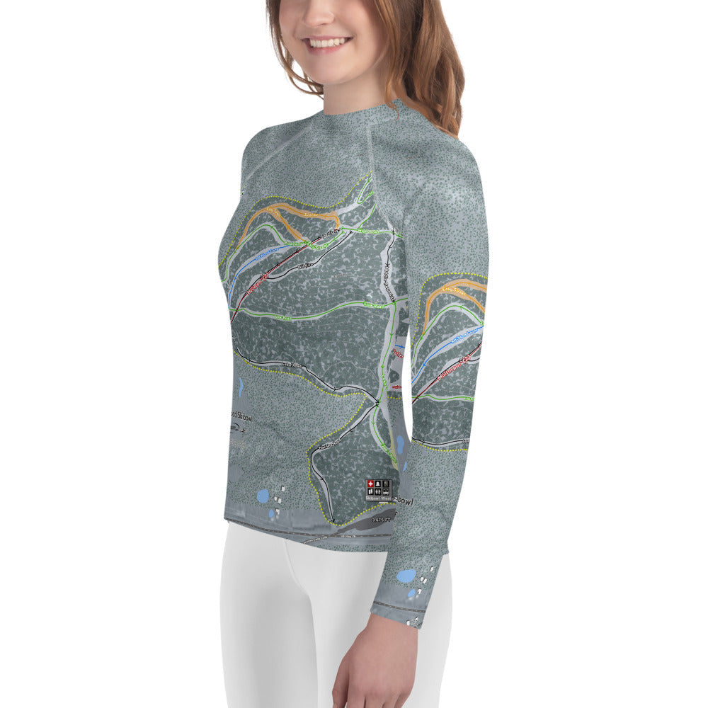 Mt. Hood Ski Bowl, Oregon Ski Trail Map Youth Layers