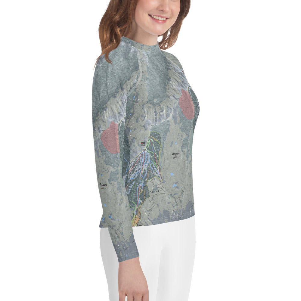 Aspen Snowmass, Colorado Ski Trail Map - Youth Layers