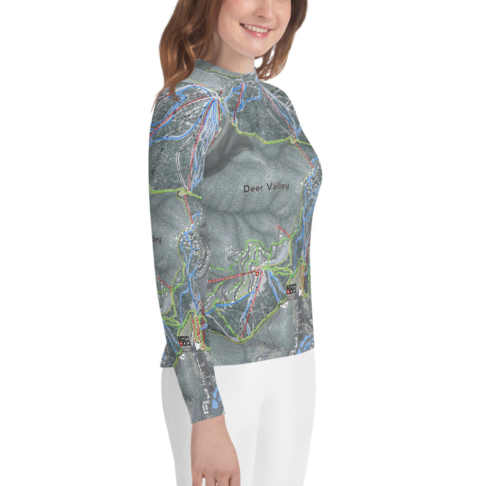 Deer Valley, Utah Ski Trail Map Youth Layers