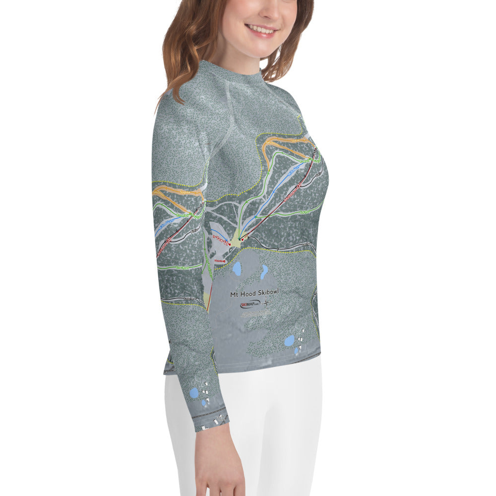 Mt. Hood Ski Bowl, Oregon Ski Trail Map Youth Layers