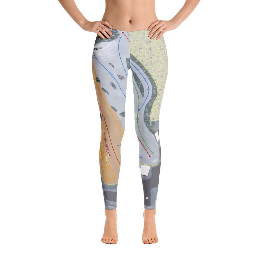 Alpine Valley, Ohio Ski Trail Map Women's Base Layer Bottom - Powderaddicts