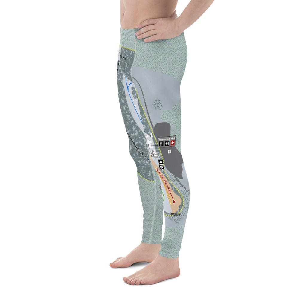 Alta Sierra, California Ski Trail Map Men's Base Layer Bottom - Powderaddicts