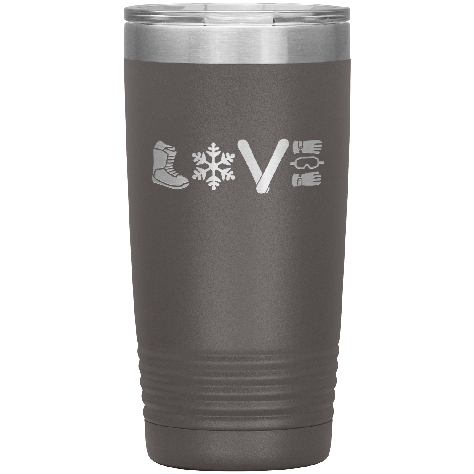 Love Snowboard Symbols 20oz Tumbler - Powderaddicts