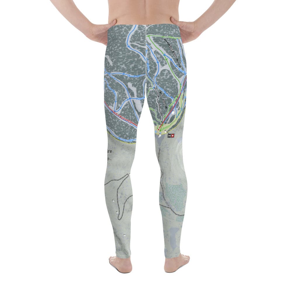 Angel Fire, New Mexico Ski Trail Map Men's Base Layer Bottom - Powderaddicts