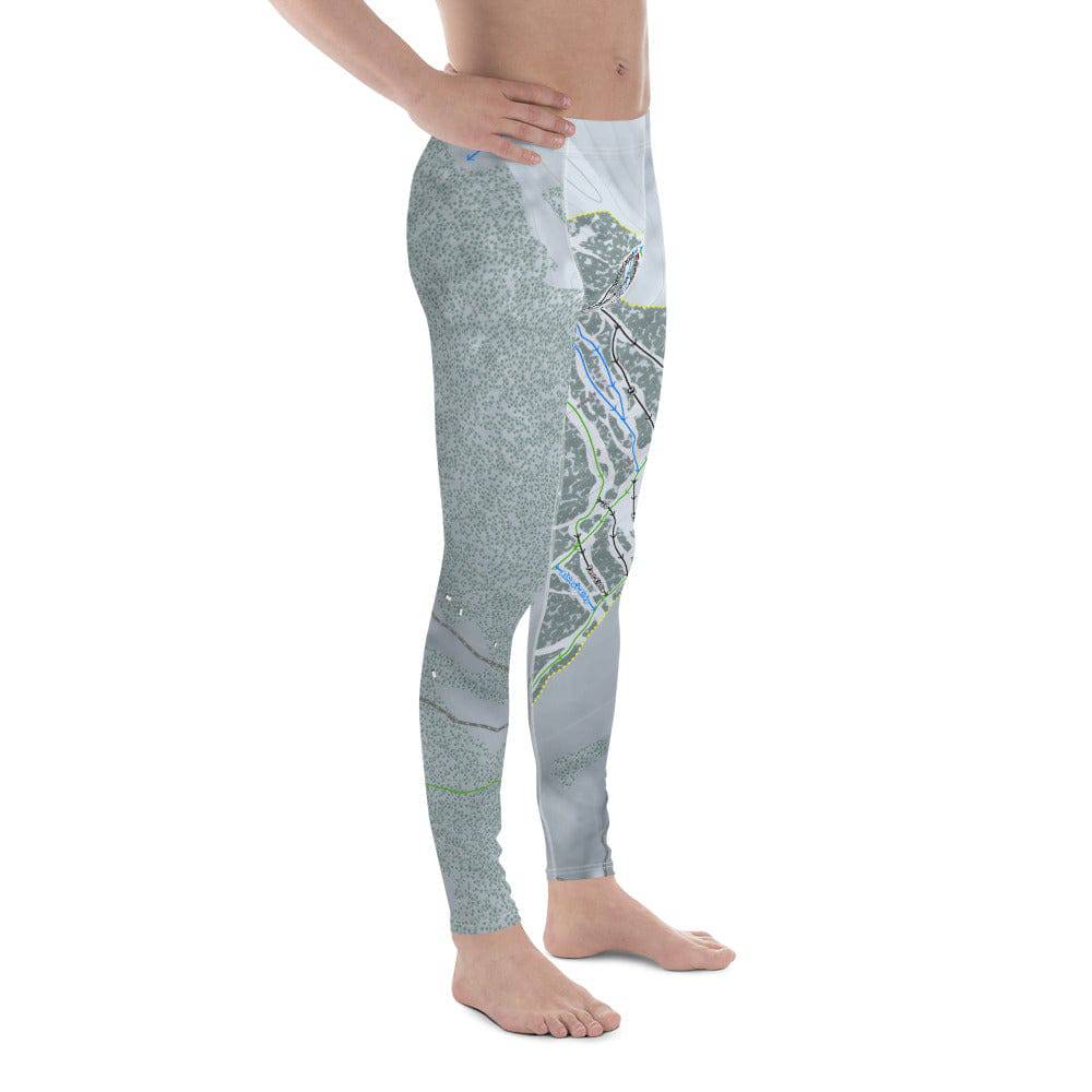 Antelope Butte, Wyoming Ski Trail Map Men's Base Layer Bottom - Powderaddicts