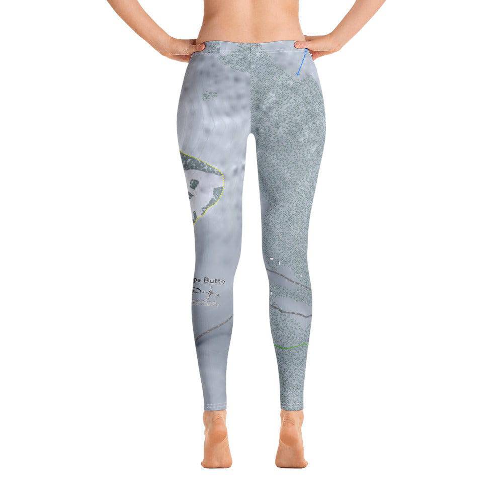 Antelope Butte, Wyoming Ski Trail Map Women's Base Layer Bottom - Powderaddicts