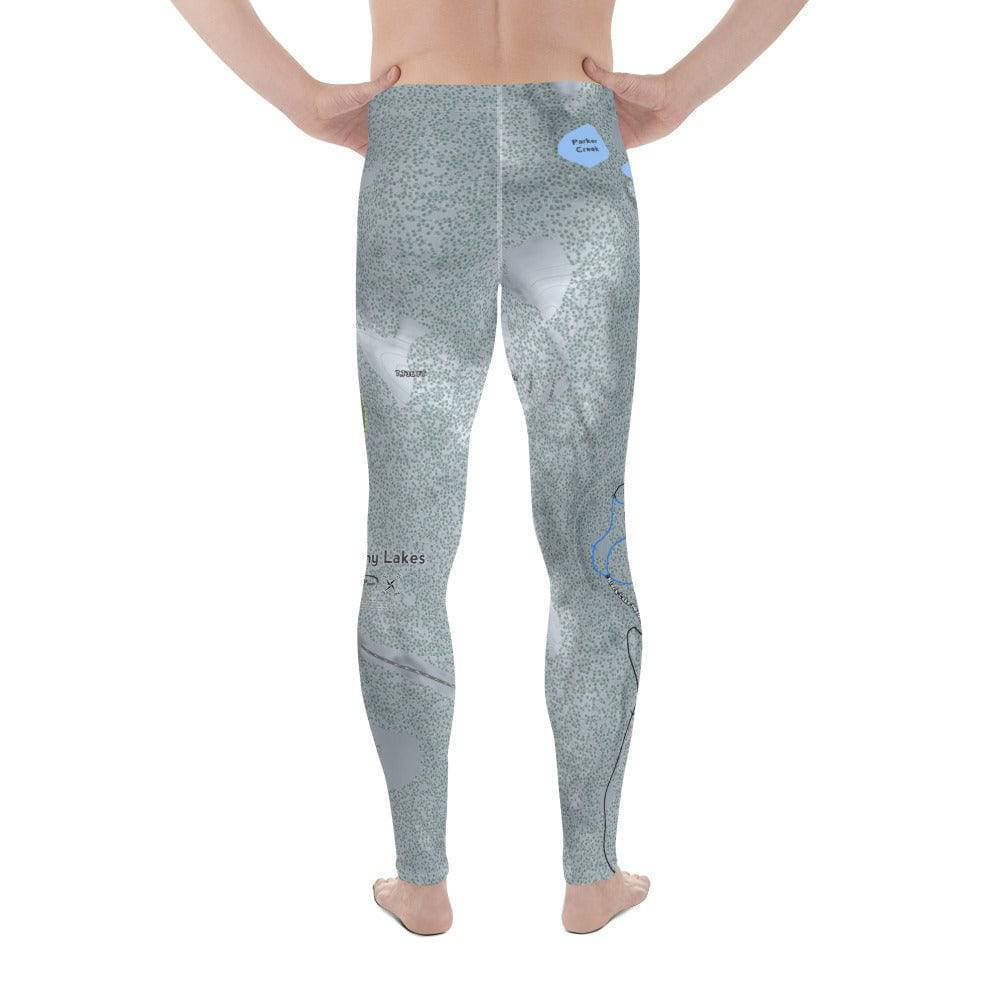 Anthony Lakes, Oregon Ski Trail Map Men's Base Layer Bottom - Powderaddicts