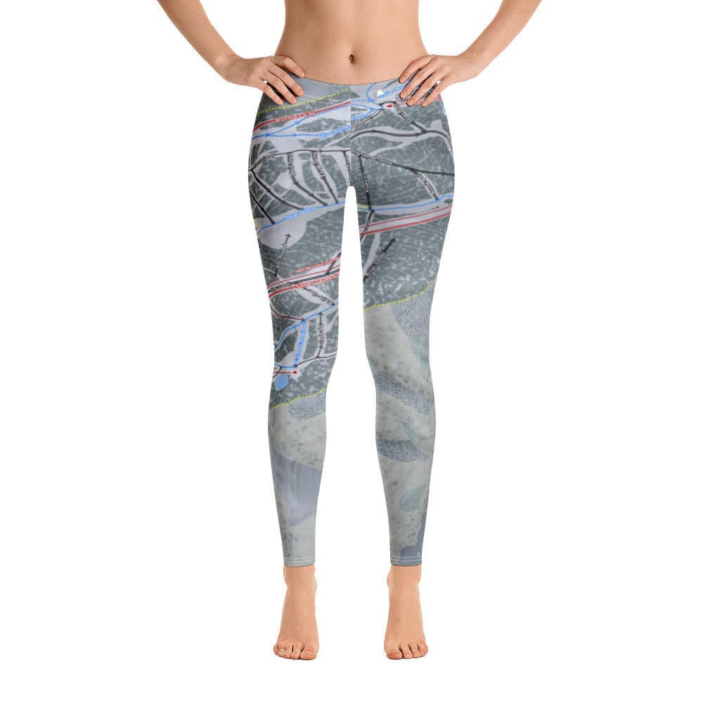Aspen Mountain, Colorado Ski Trail Map Women's Base Layer Bottom - Powderaddicts