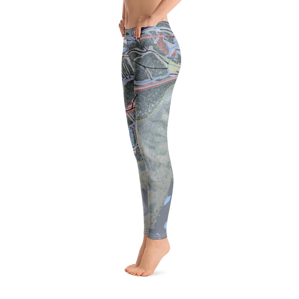 Aspen Mountain, Colorado Ski Trail Map Women's Base Layer Bottom - Powderaddicts