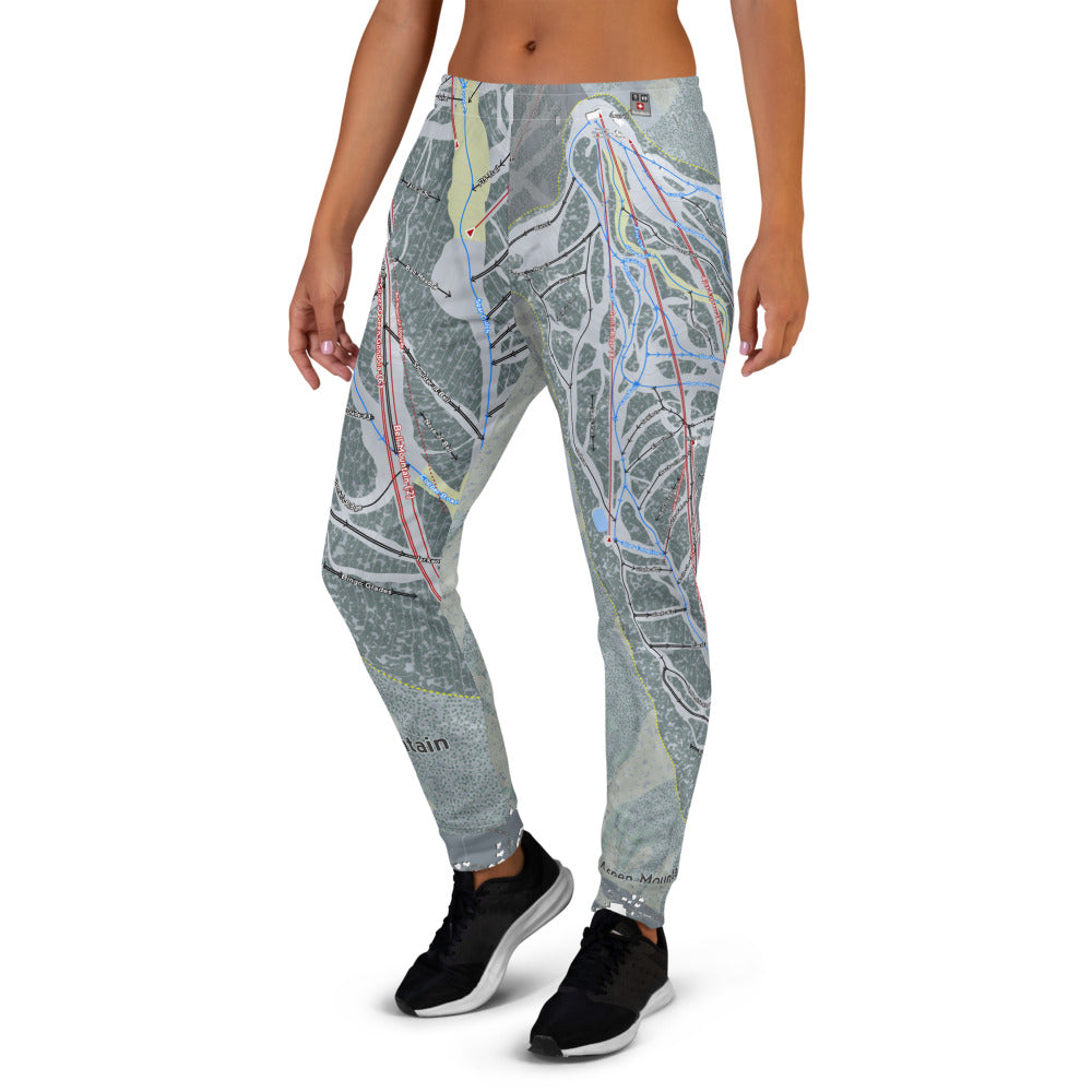 Aspen Mountain, Colorado Ski Trail Map Women's Mid-Layer - Powderaddicts