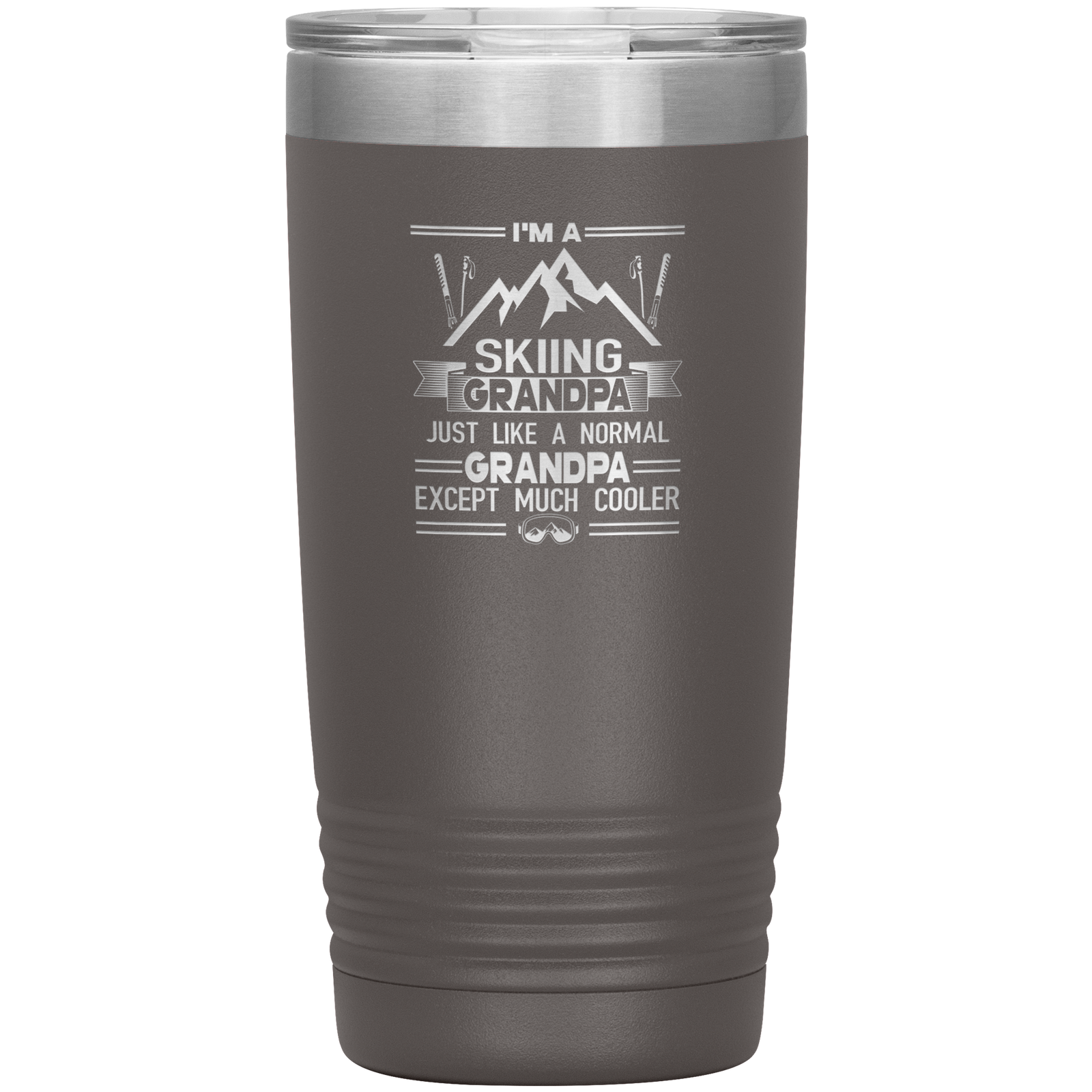 I'm A Skiing Mom 20oz Tumbler - Powderaddicts