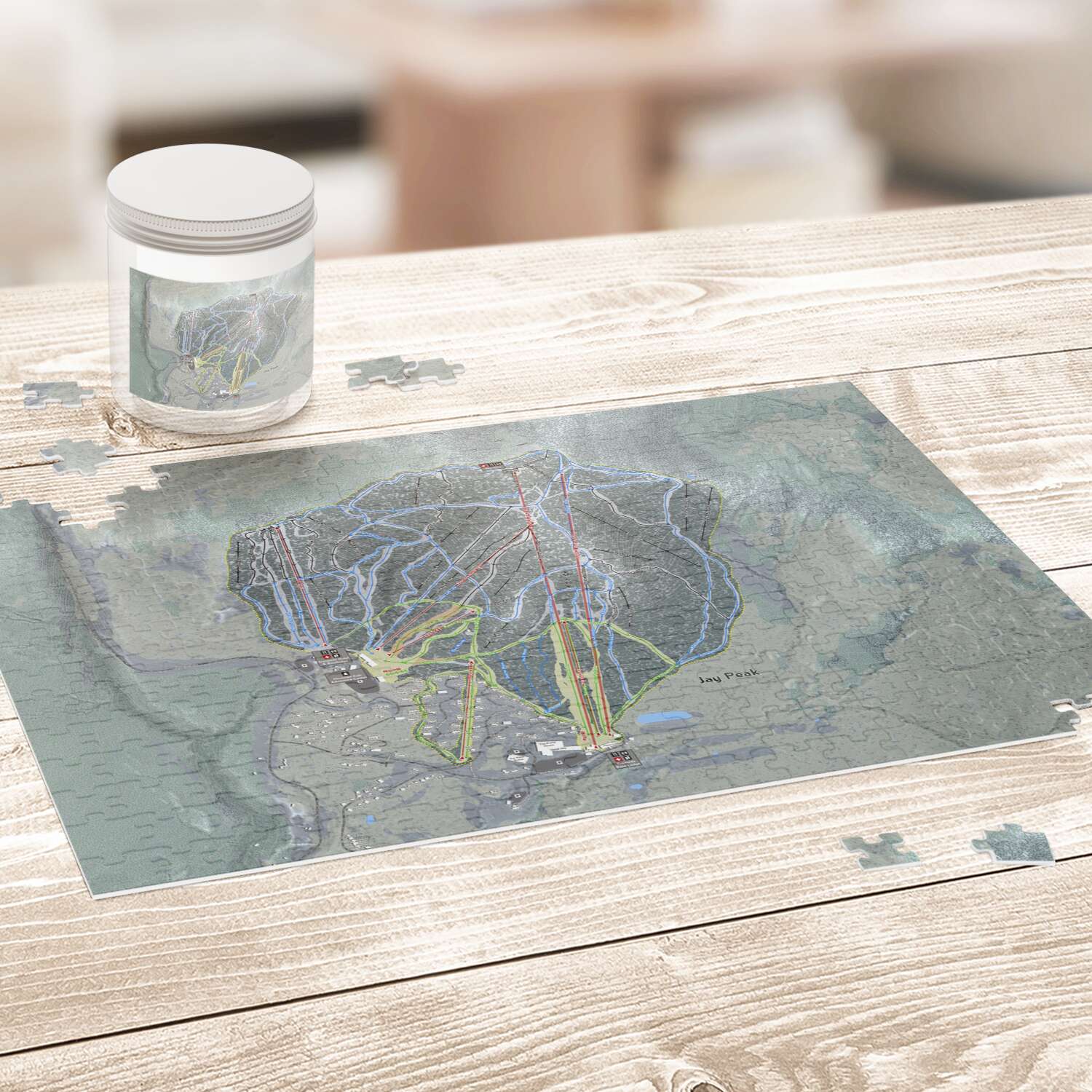 Jay Peak, Vermont Ski Trail Map Puzzle - Powderaddicts