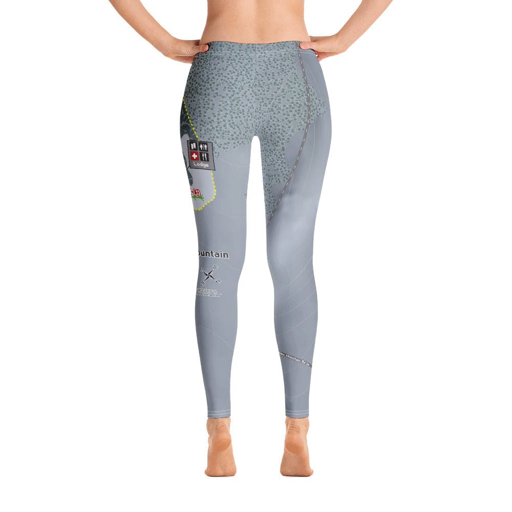 Badger Mountain, Washington ski Trail Map Women's Base Layer Bottom - Powderaddicts