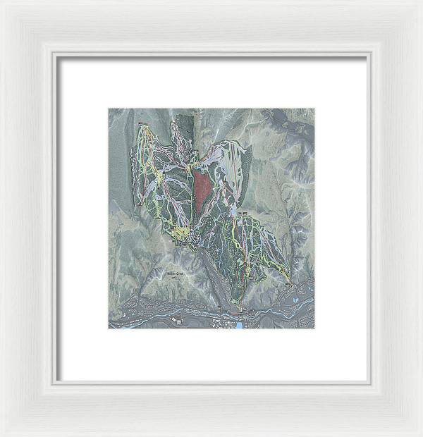 Beaver Creek Ski Trail Map - Framed Print - Powderaddicts