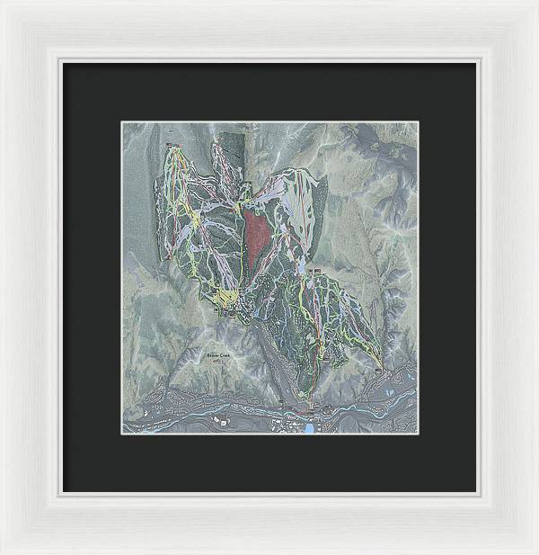 Beaver Creek Ski Trail Map - Framed Print - Powderaddicts