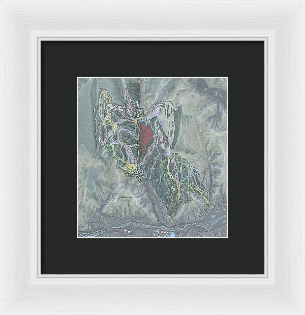 Beaver Creek Ski Trail Map - Framed Print - Powderaddicts