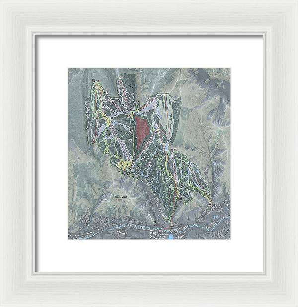 Beaver Creek Ski Trail Map - Framed Print - Powderaddicts