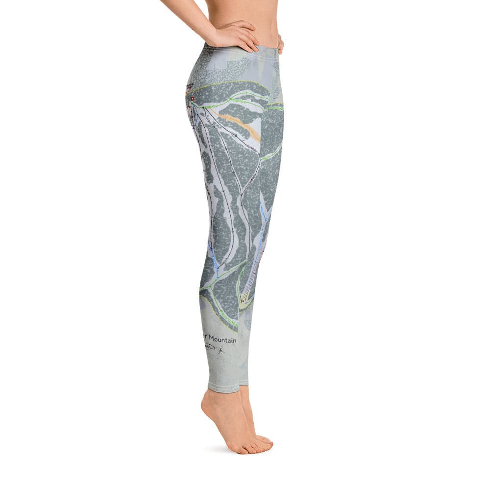Beaver Mountain, Utah Ski Trail Map Women's Base Layer Bottom - Powderaddicts