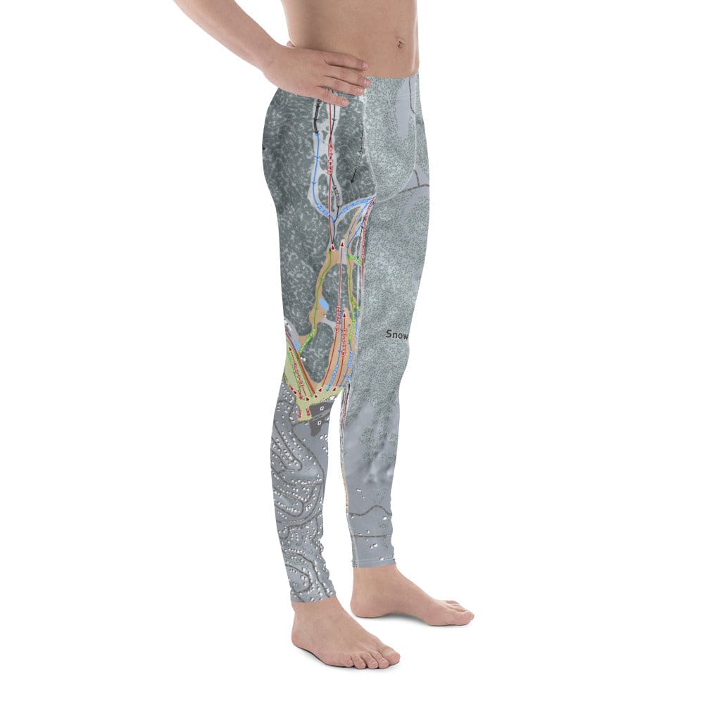 Big Bear Combo, California Ski Trail Map Men's Base Layer Bottom - Powderaddicts