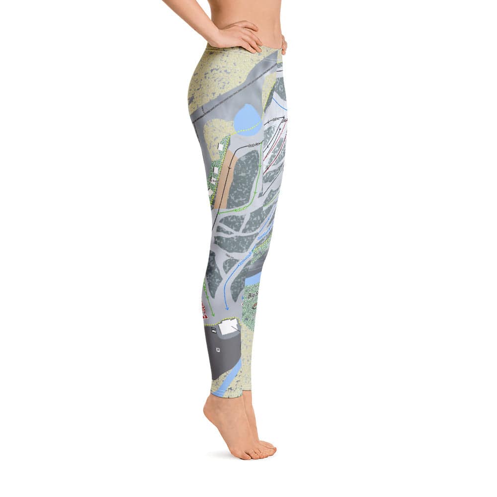 Big Snow BlackJack, Michigan Ski Trail Map Women's Base Layer Bottom - Powderaddicts