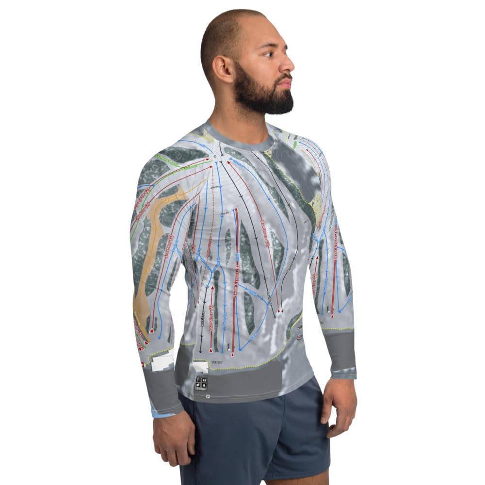 Bittersweet, Michigan Ski Trail Map Men's Base Layer Top - Powderaddicts