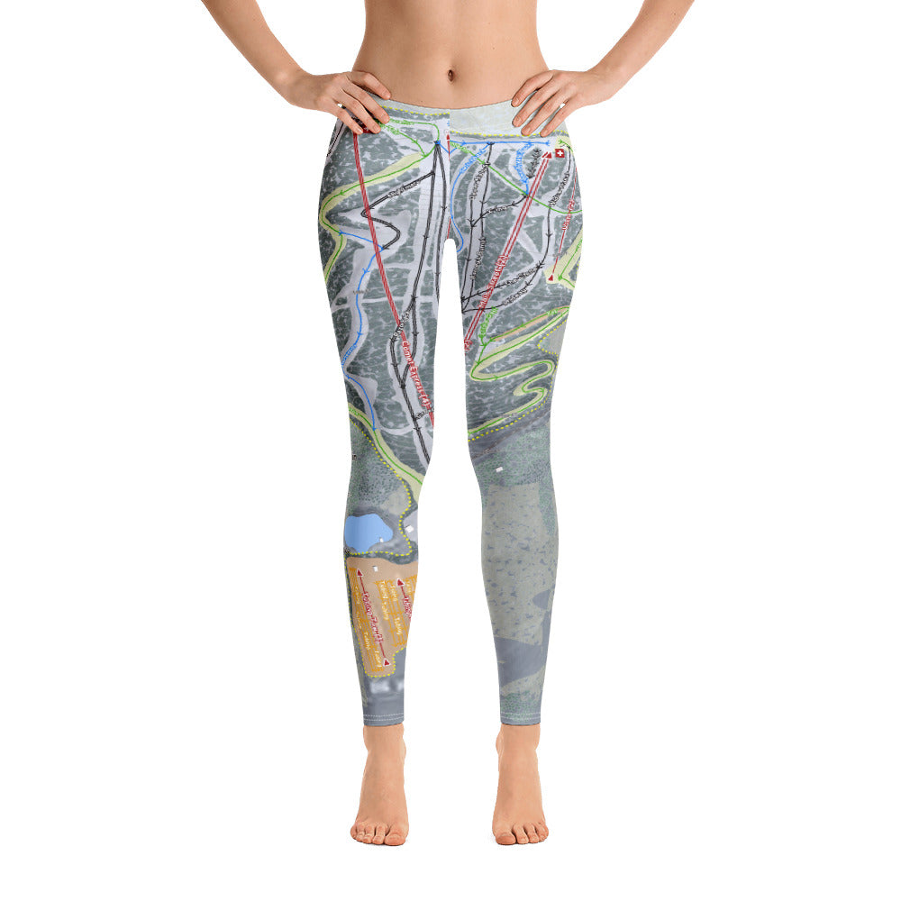 Blue Mountain, Pennsylvania Ski Trail Map Women's Base Layer Bottom - Powderaddicts