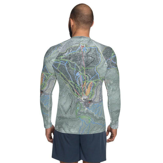 Bolton Valley, Vermont Ski Trail Map Men's Base Layer Top - Powderaddicts