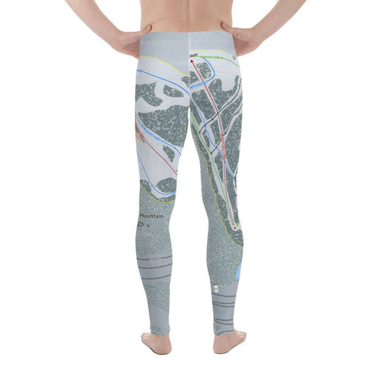 Boreal Mountain, California Ski Trail Map Men's Base Layer Bottom - Powderaddicts