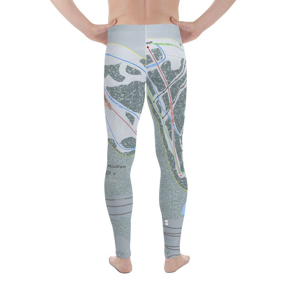 Boreal Mountain, California Ski Trail Map Men's Base Layer Bottom - Powderaddicts