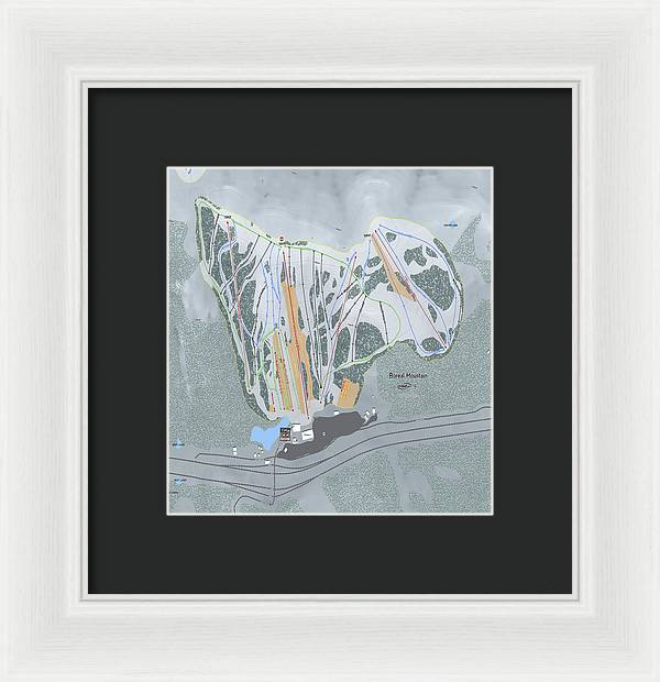 Boreal Ski Trail Map - Framed Print - Powderaddicts