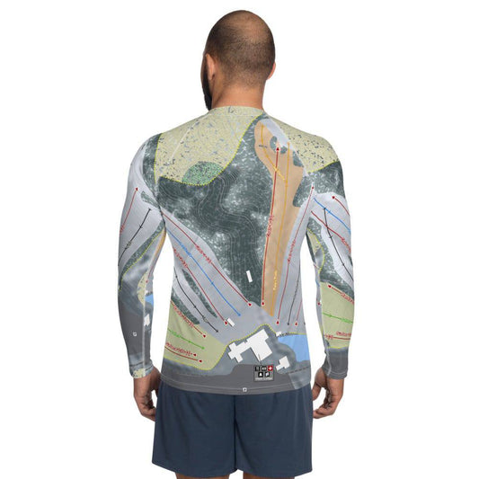 Boston Mills, Ohio Ski Trail Map Men's Base Layer Top - Powderaddicts