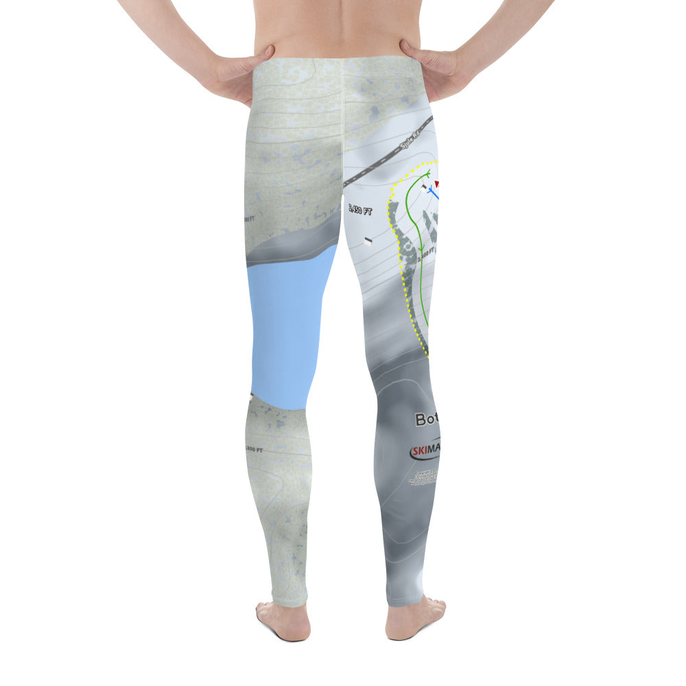 Bottineau, North Dakota Ski Trail Map Men's Base Layer Bottom - Powderaddicts