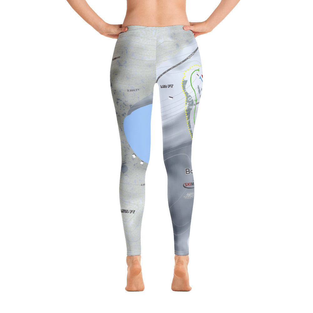 Bottineau, North Dakota Ski Trail Map Women's Base Layer Bottom - Powderaddicts
