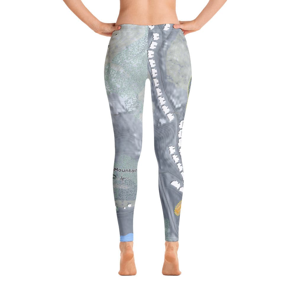 Bousquet, Massachusetts Ski Trail Map Women's Base Layer Bottom - Powderaddicts