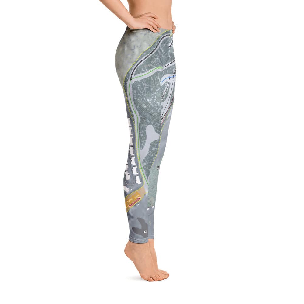 Bousquet, Massachusetts Ski Trail Map Women's Base Layer Bottom - Powderaddicts