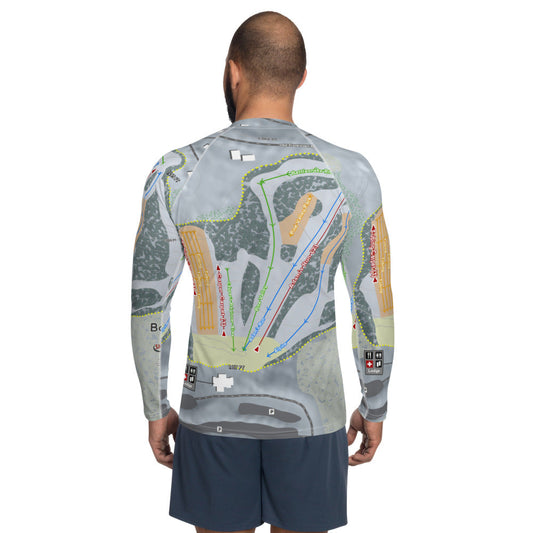 Boyce Park, Pennsylvania Ski Trail Map Men's Base Layer Top - Powderaddicts