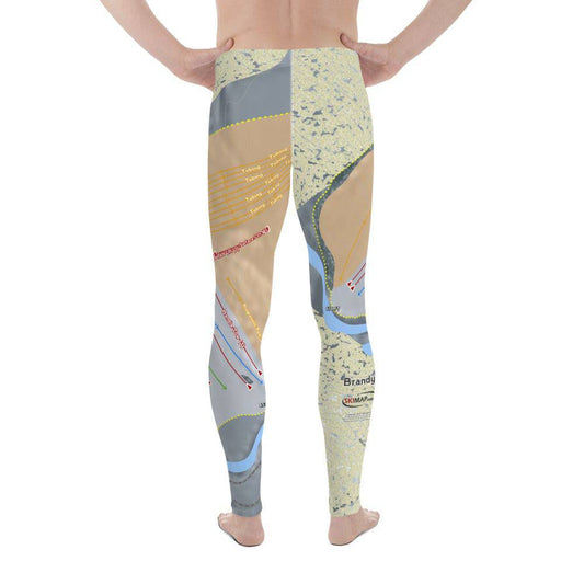 Brandywine, Ohio Ski Trail Map Men's Base Layer Bottom - Powderaddicts