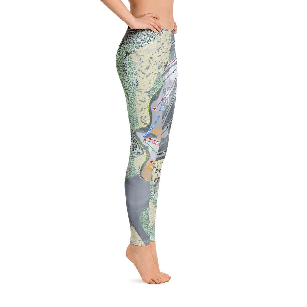 Bruce Mound, Wisconsin Ski Trail Map Women's Base Layer Bottom - Powderaddicts