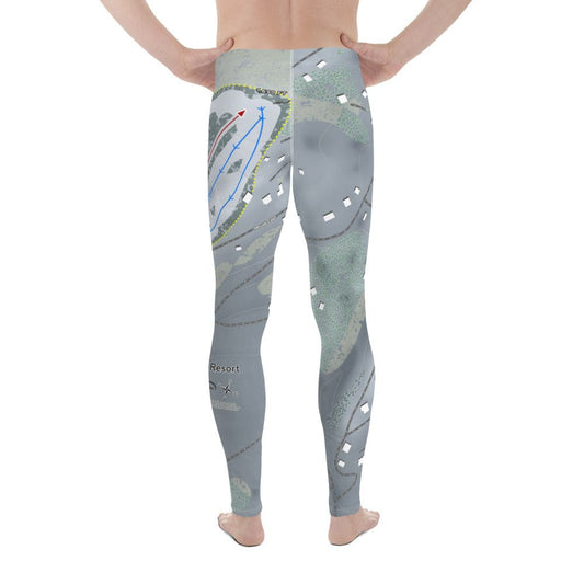 Bryce, Virginia Ski Trail Map Men's Base Layer Bottom - Powderaddicts