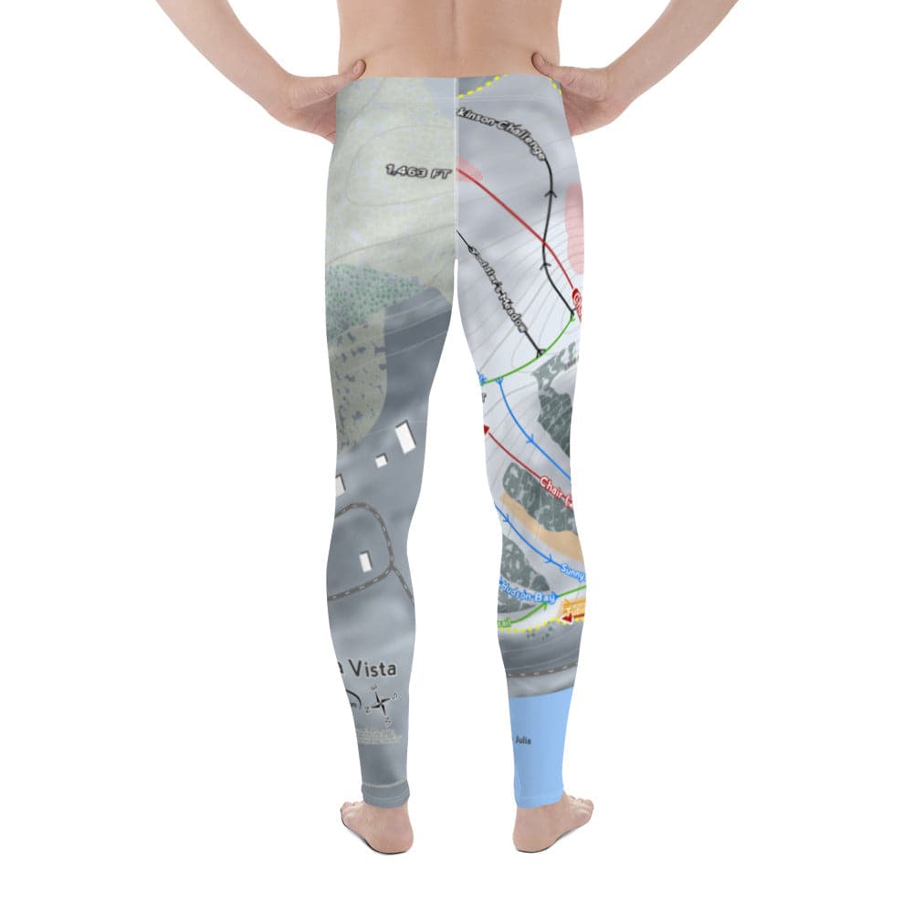 Buena Vista, Minnesota Ski Trail Map Men's Base Layer Bottom - Powderaddicts