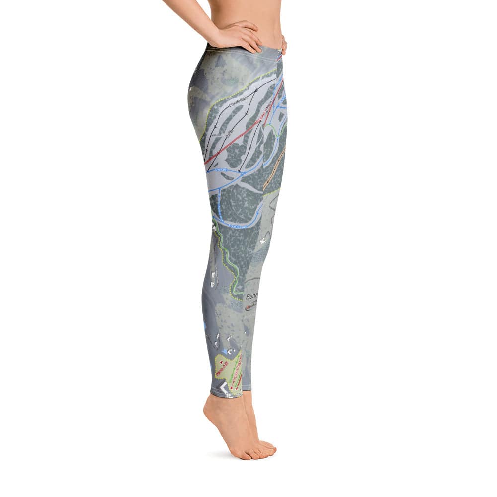 Buttermilk, Colorado Ski Trail Map Women's Base Layer Bottom - Powderaddicts