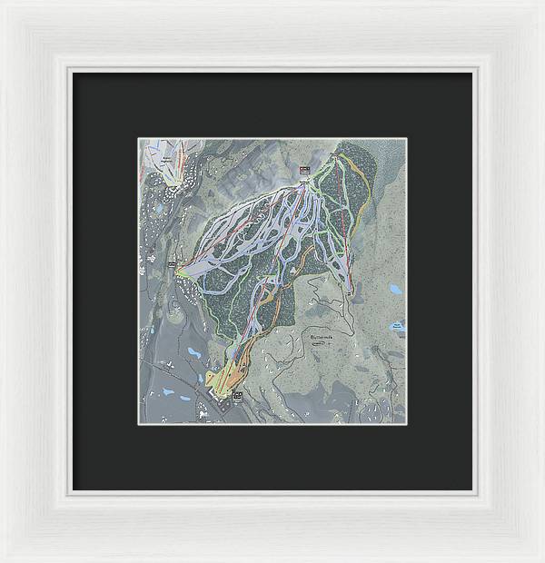 Buttermilk Ski Trail Map - Framed Print - Powderaddicts