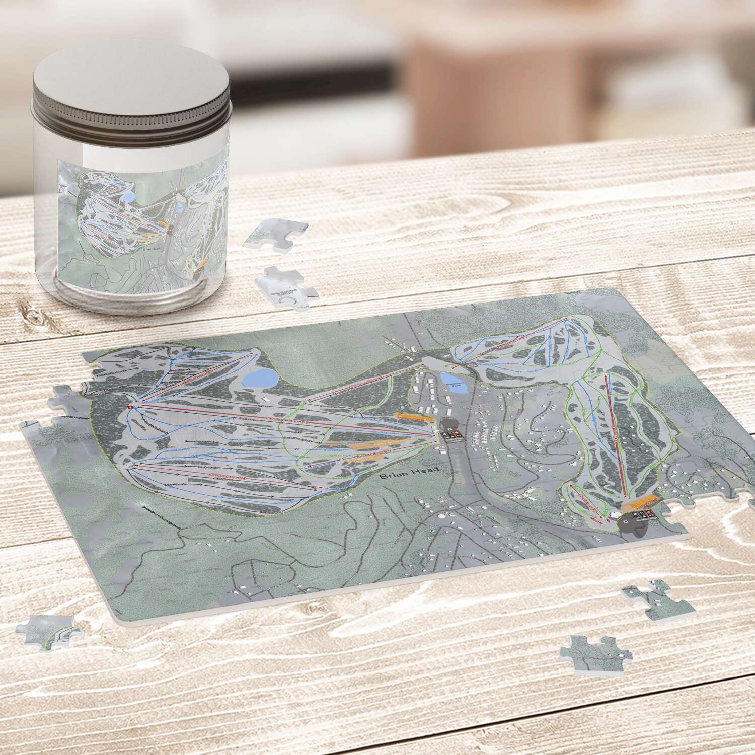 Brian Head, Utah Ski Trail Map puzzle - Powderaddicts