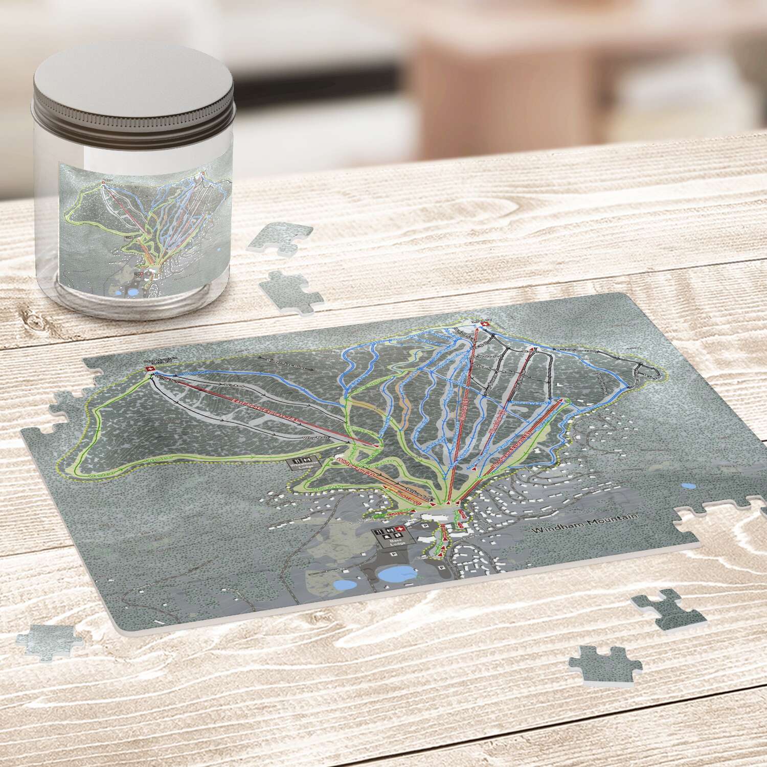 Windham New York Ski Trail Map Puzzles - Powderaddicts