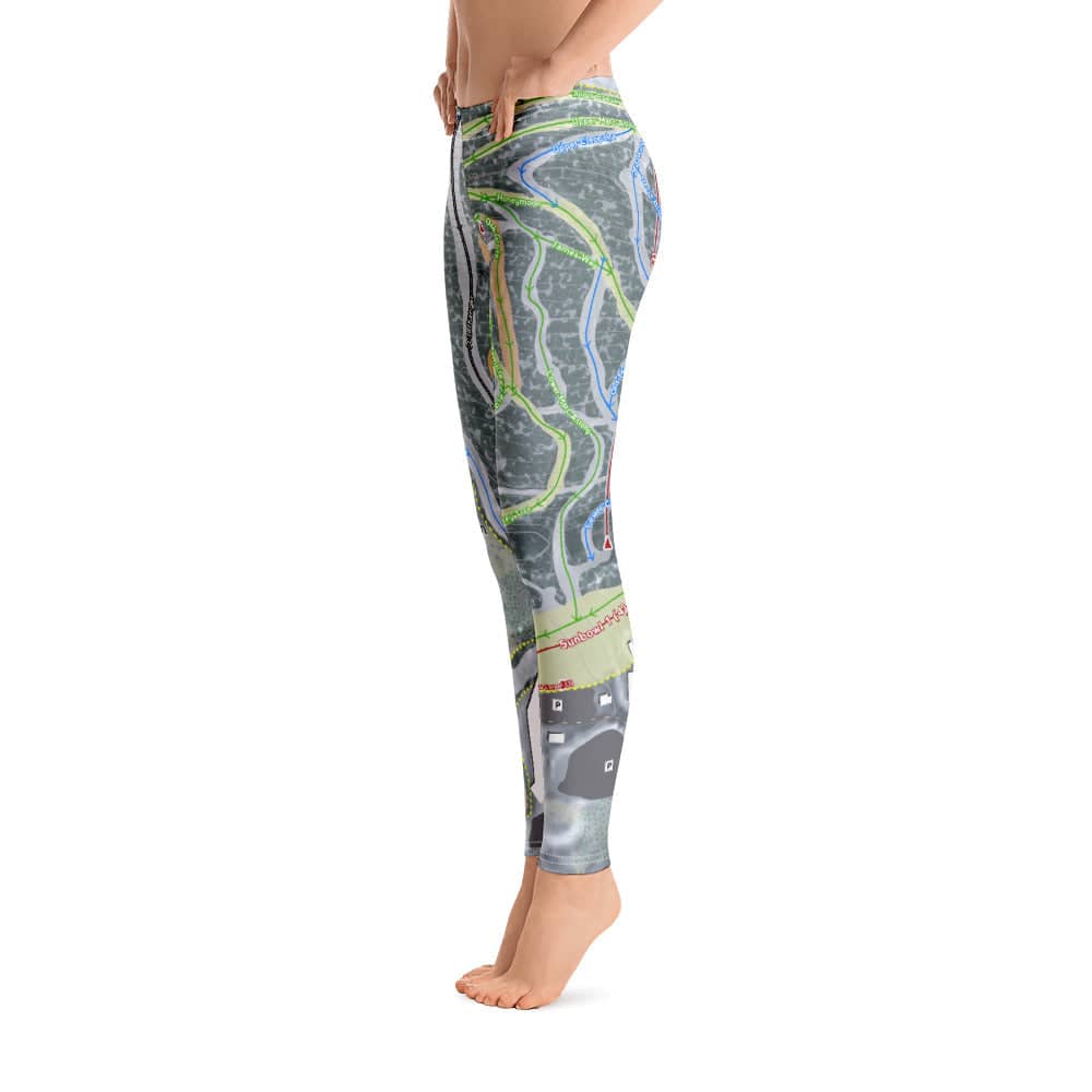 Camelback Mountain, Pennsylvania Ski Trail Map Women's Base Layer Bottom - Powderaddicts